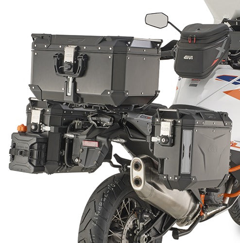 Givi PLOS7713CAM Portavaligie laterale specifico PL ONE-FIT con lato destro scantonato configurato per valigie MONOKEY CAM-SIDE Trekker Outback (KTM)