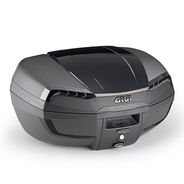 Givi E46NB RIVIERA Bauletto Monolock 46 lt. nero con cover nera e catadiottri fumè