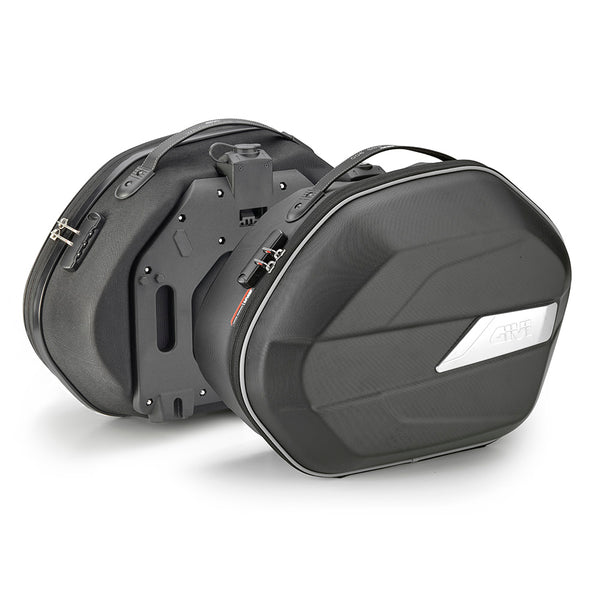 Givi WL900B Coppia di borse laterali semirigide Monokey 25 lt. Black