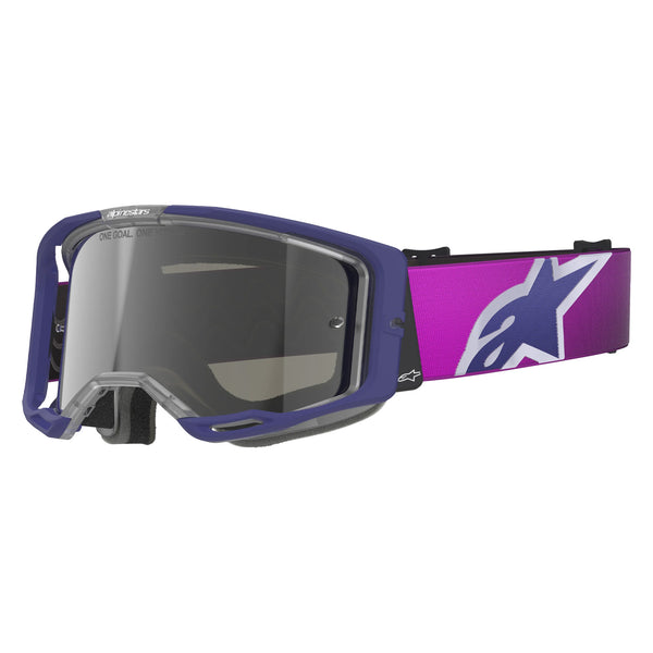 Alpinestars Vision 8 Corp Goggle Purple/Light Gray Mirror Silver