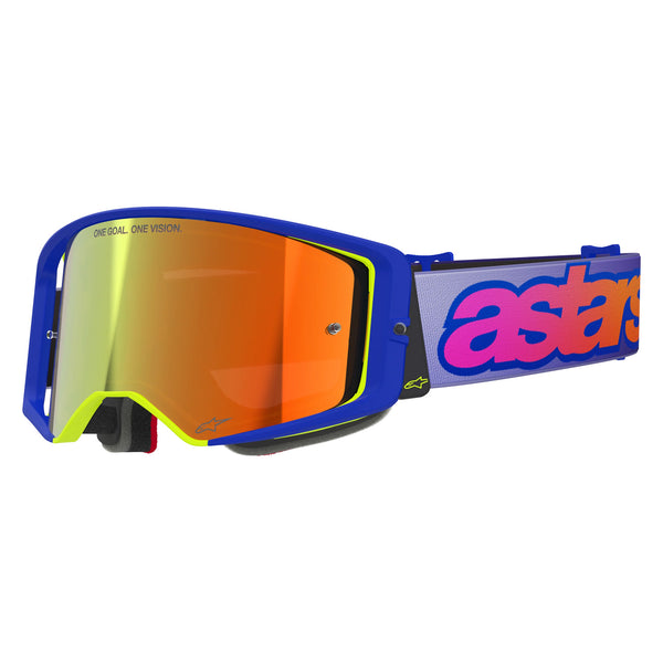 Alpinestars Supertech Vision Vista Goggle Blue/Yellow/Purple Mirror Red