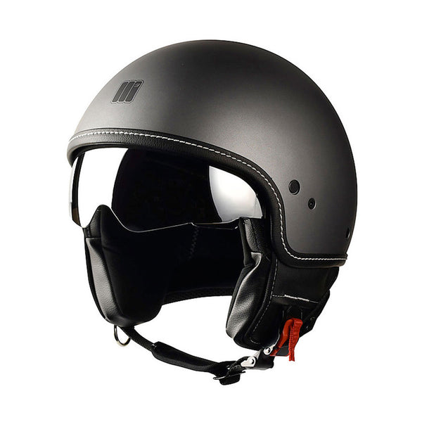 Motocubo Beetle Helmet Grey Titanium Matt