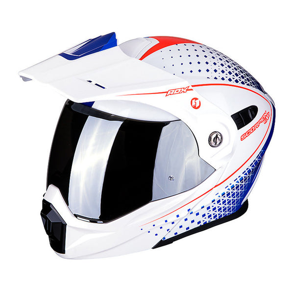 Scorpion ADX 1 Horizon White/Red/Blue Gloss