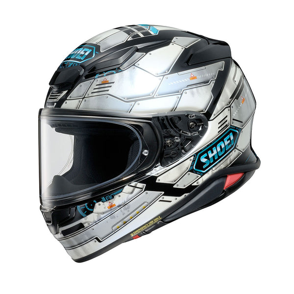 Shoei NXR2 Helmet Fortress TC-6 Black/White/Blue Gloss