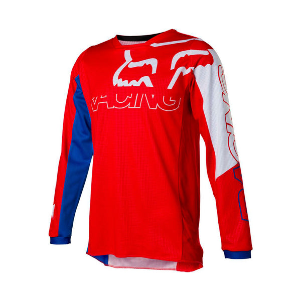 Fox Youth 180 Skew Jersey White/Red/Blue