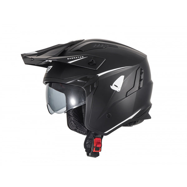 UFO Sheratan Cross Jet Helmet Black Matt