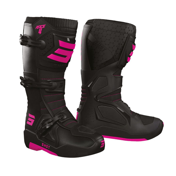 Shot Race 4 Boots Black/Pink