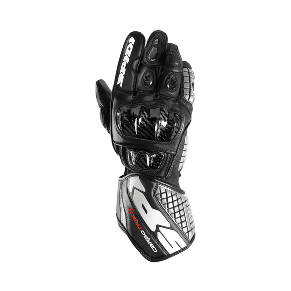 Spidi Carbo Track Leather Gloves Black