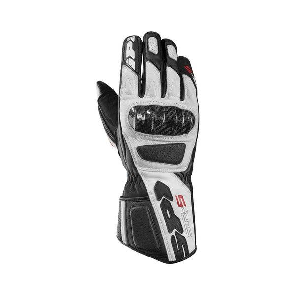 Spidi STR-5 Leather Gloves Black/White