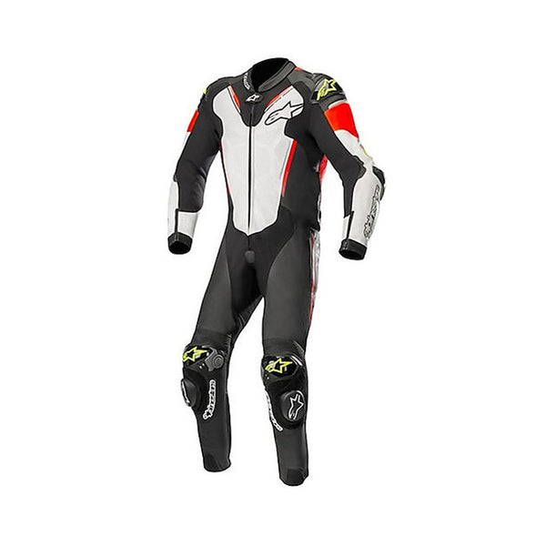 Alpinestars Atem V3 1PC Leather Suit Black/White/Red Fluo/Yellow Fluo