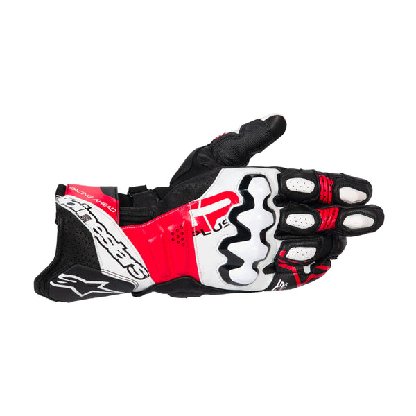 Alpinestars Gp Plus R V3 Leather Gloves Black/White/Bright Red