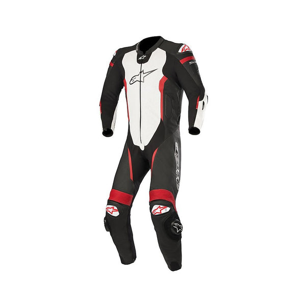 Alpinestars Missile 1PC Leather Suit Black/White/Red Fluo