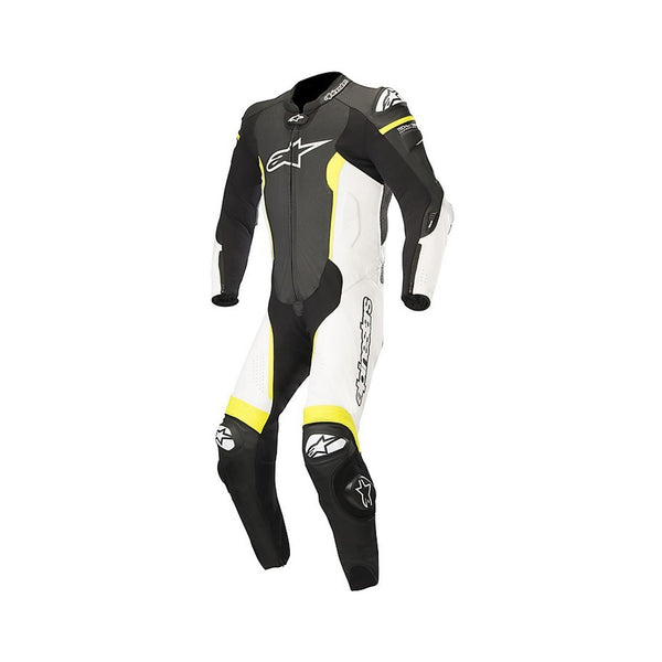 Alpinestars Missile 1PC Leather Suit Black/White/Yellow Fluo