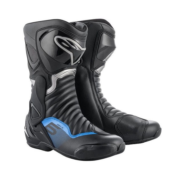 Alpinestars SMX-6 V2 Boots Black/Gun Metal/Blue