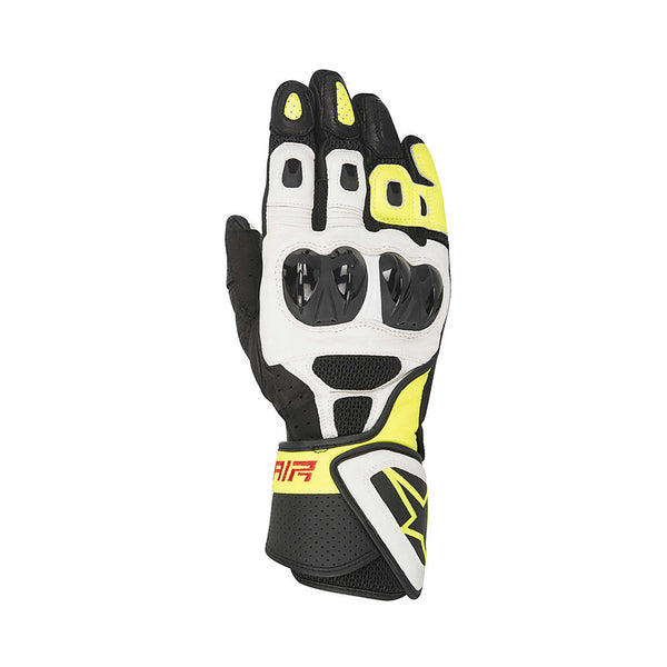 Alpinestars SP Air Gloves Black/White/Yellow Fluo
