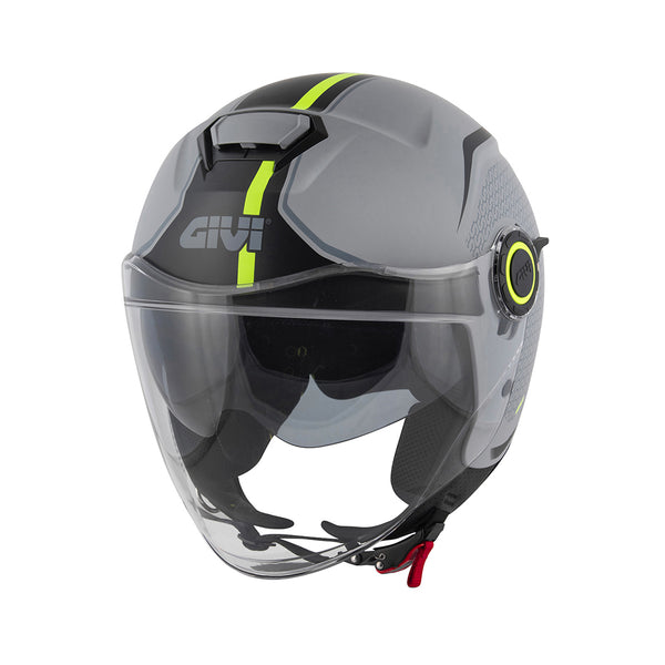 Givi Jet 12.5F Helmet Grey/Yellow Matt
