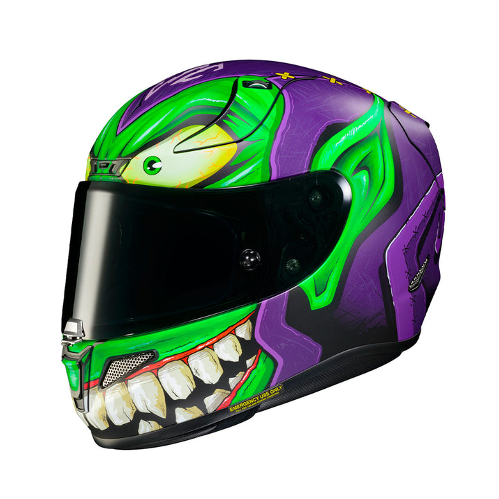 HJC Rpha11 Helmet Green Goblin Marvel