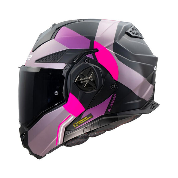 LS2 Advant X Helmet Ultra Black/Fucsia