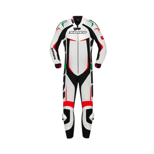 Spidi Track Wind Pro Leather Suit White/Black/Red/Green