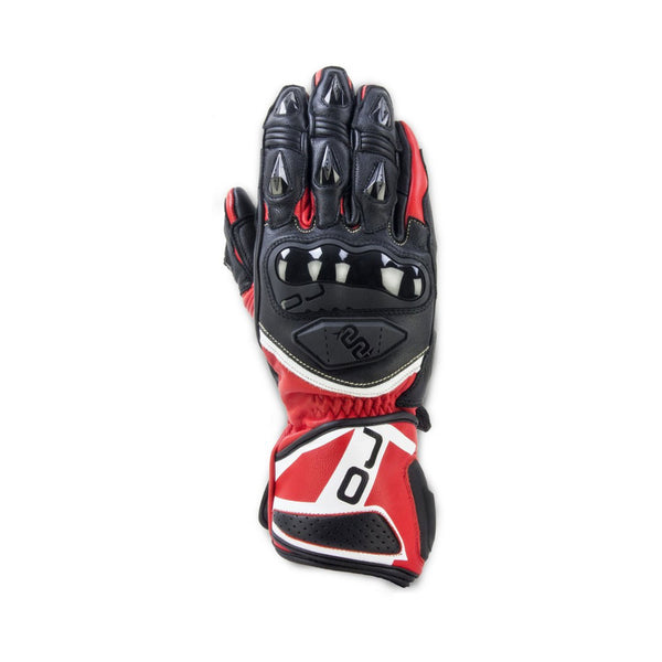 OJ Feat Leather Gloves Black/Red