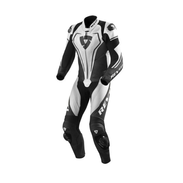 Rev'It Vertex Pro Leather One-Piece Suit White/ Black