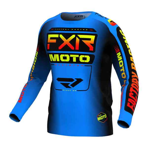 FXR Youth Clutch Pro MX Jersey Blue Inferno