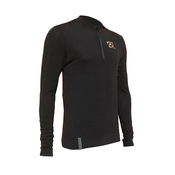 Riday Maglia Manica Lunga Zip Termica Wooltech Black