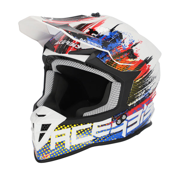 Acerbis Linear 22-06 Helmet White/ Blue/ Red