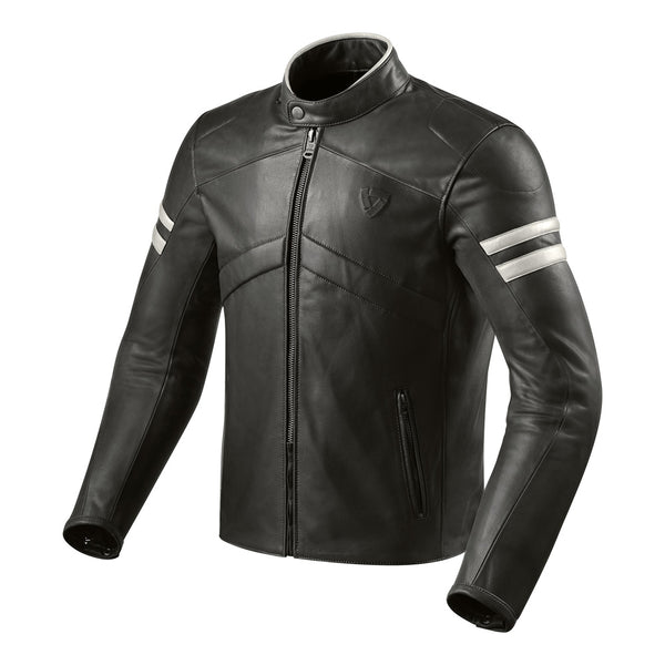 Rev'It Prometheus Leather Jacket Black/White