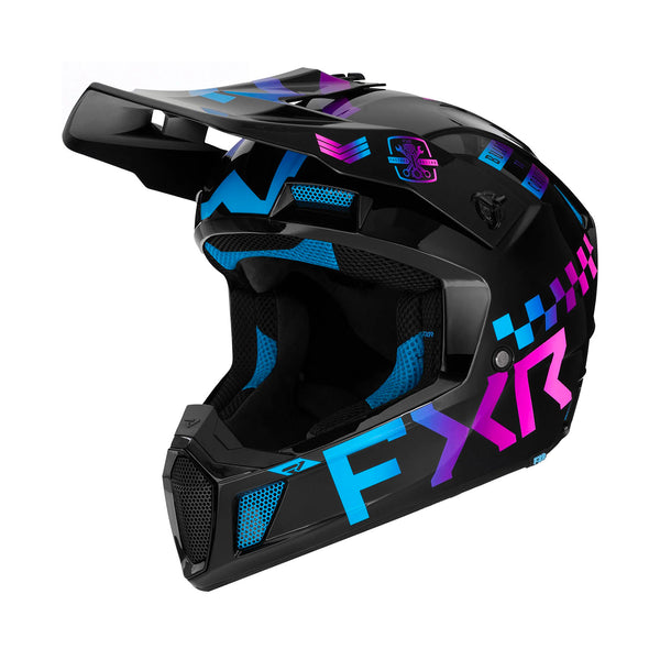 FXR Clutch Helmet Gladiator Candy Blue/Pink Matt