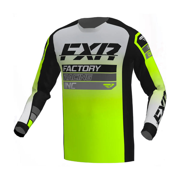 FXR Clutch MX Jersey Black/Grey/Hi-vis