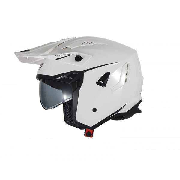 UFO Sheratan Cross Jet Helmet Whiite Gloss