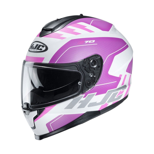 HJC C70 Helmet Koro MC8SF White/Pink Matt