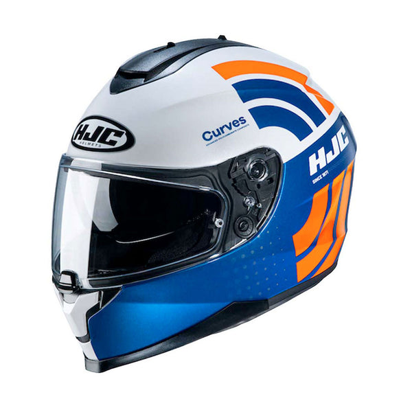 HJC C70 Helmet Curve MC27 Blue/Orange/White Gloss