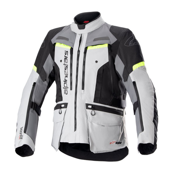 Alpinestars Bogotà Pro Drystar Jacket Ice Gray/ Dark Gray/ Yellow Fluo