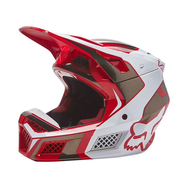 Fox V3 RS Mirer Helmet Red Fluo Gloss