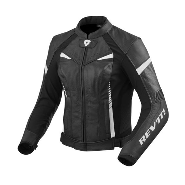 Rev'It Xena 2 Leather Jacket Ladies Black/White