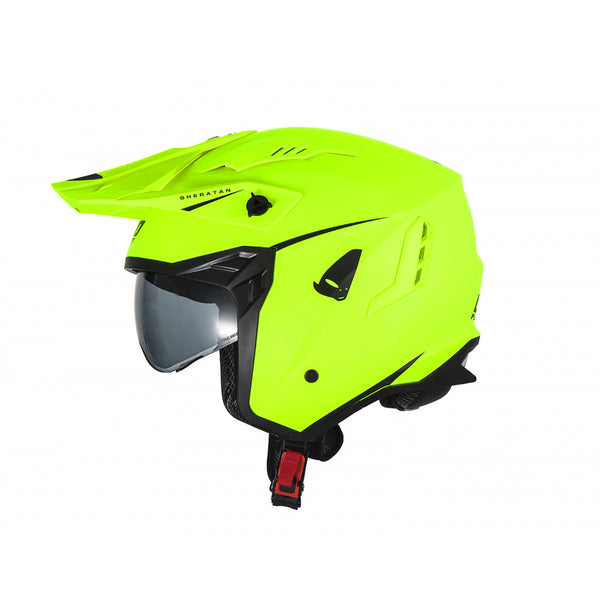 UFO Sheratan Cross Jet Helmet Fluo Yellow Gloss