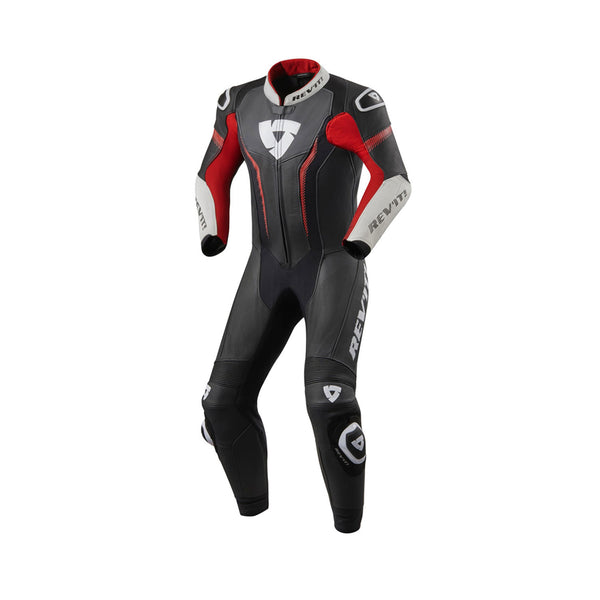 Rev'It Argon Leather One-Suit Black/ Neon Red