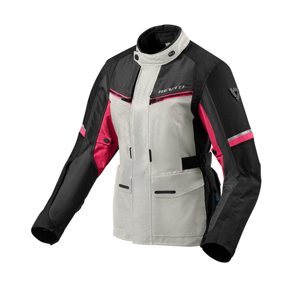 Rev'It Outback 3 Jacket Ladies Silver/Fuchsia