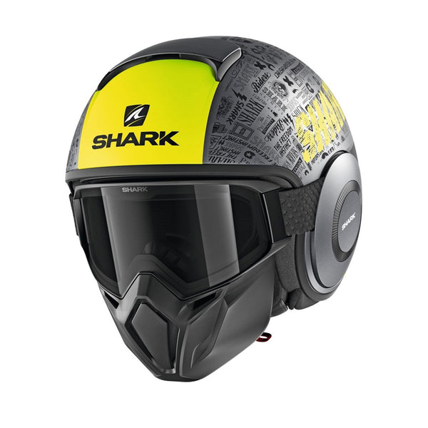 Shark Street Drak Helmet Tribute RM Grey/Yellow Matt