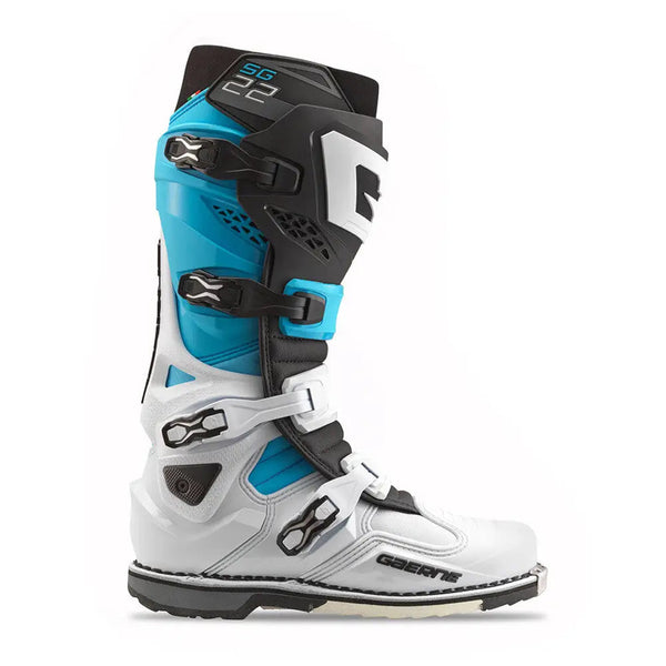 Gaerne SG 22 Boots Limited Edition White/ Black/ Light Blue