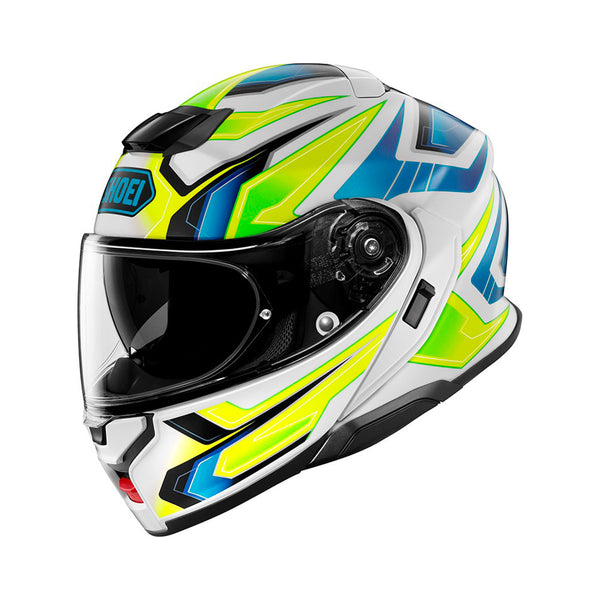 Shoei Neotec 3 Helmet Anthem TC-3 White/Blue/Yellow Gloss